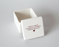White ceramic box 