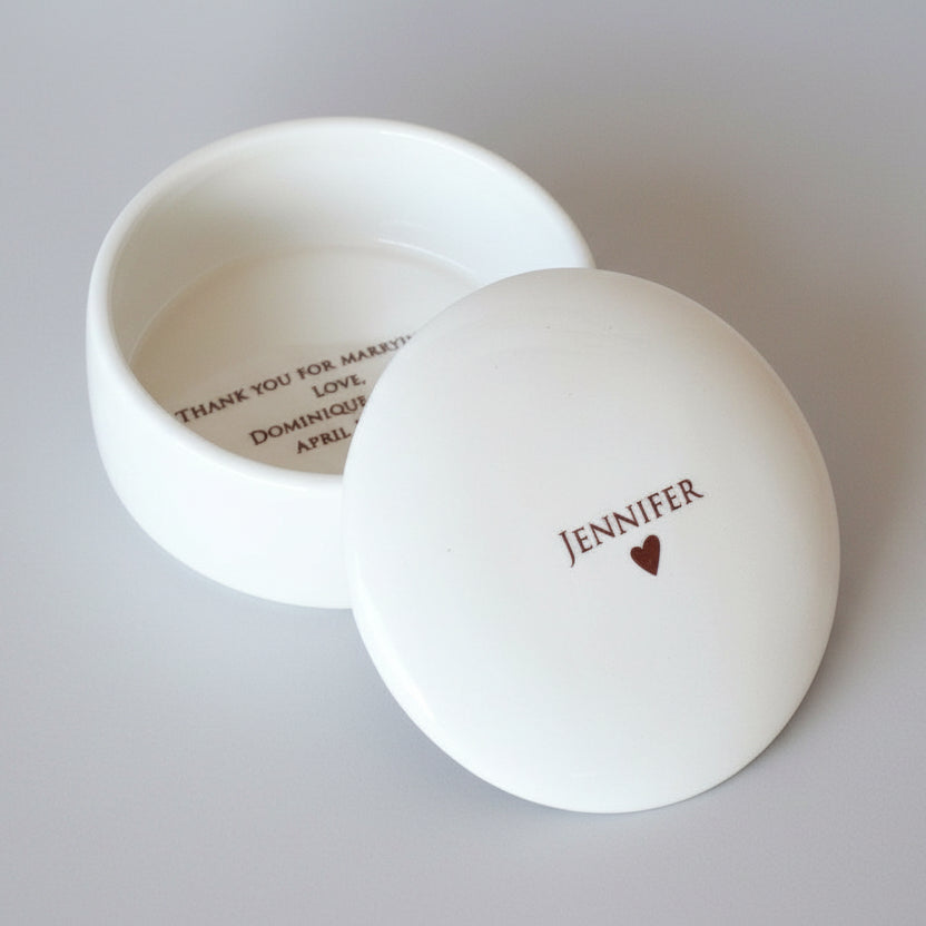 Wedding Officiant Gift - Personalized Keepsake Box